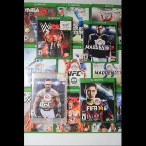 Xbox One Sports Game Lot of 13 Games WWE FIFA UFC NBA NHL NFL Golf